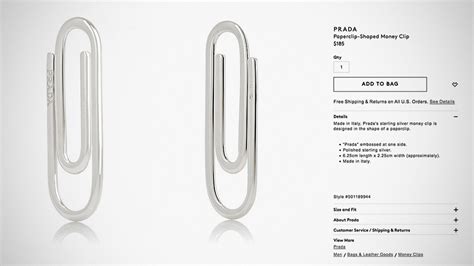 is Prada selling paperclips